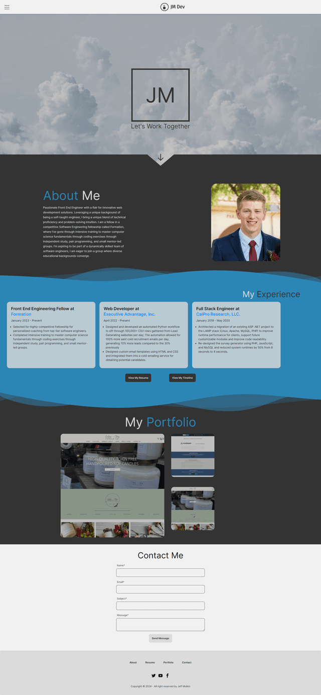 Personal Website Image